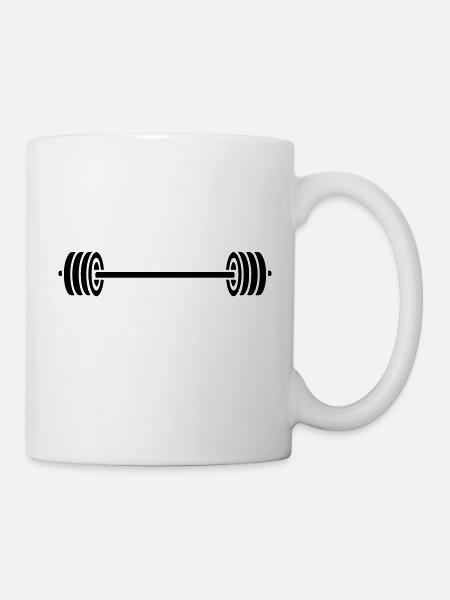 langhantel_gu1 - Tasse - Weiß