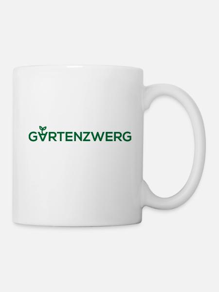 Gartenzwerg - Tasse - Weiß