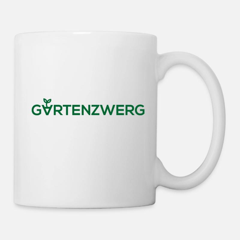 Gartenzwerg - Tasse - Weiß