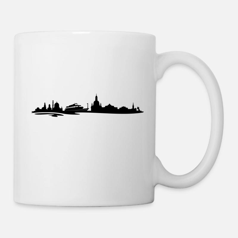 Skyline Dresden - Tasse - Weiß
