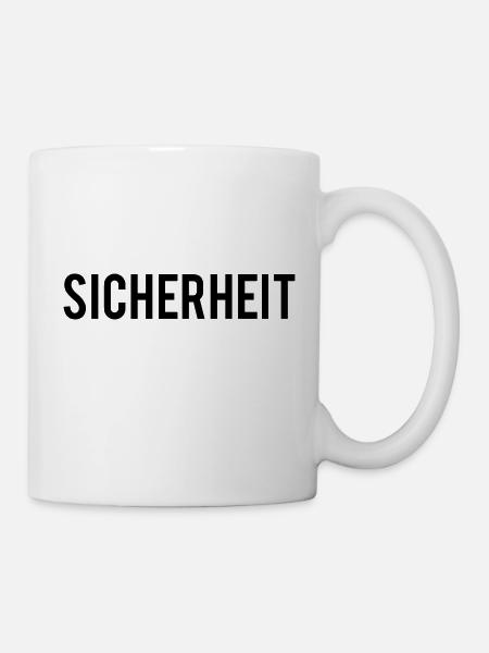sicherheit - Tasse - Weiß