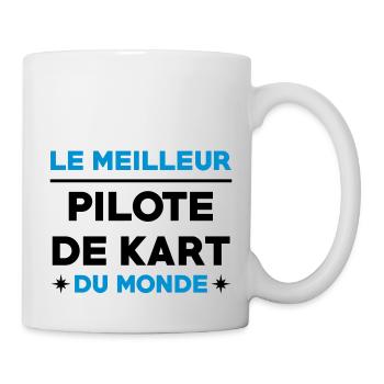 Karting / Kart / Automobile / Sport / Voiture - Mug blanc - blanc - Droite