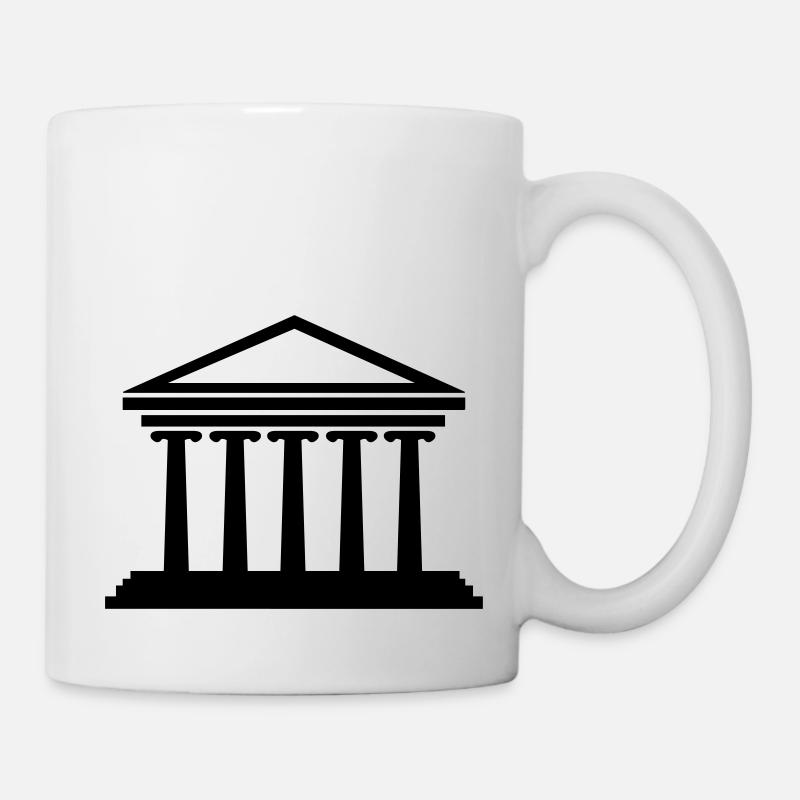 athen_gebaeude - Mug blanc - blanc