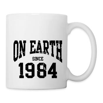 Birthday - On Earth Since 1984 - Geburtstag - Mug blanc - blanc - Droite