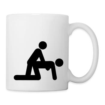 sex position doggy liebesikone 1012 - Mug blanc - blanc - Droite