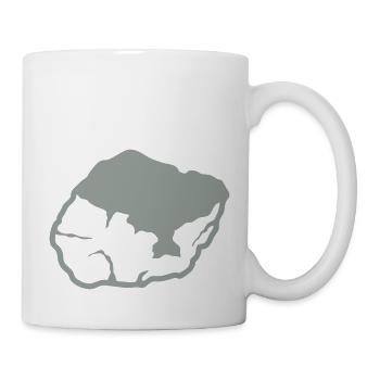 weissen stein kiesel 0 - Mug blanc - blanc - Droite
