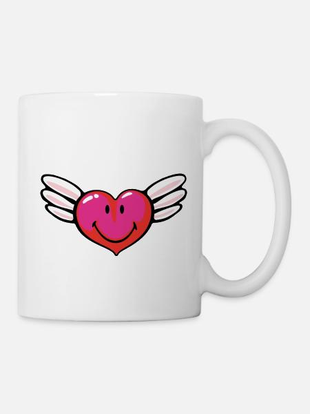Smiley Love Angel - Mug - white