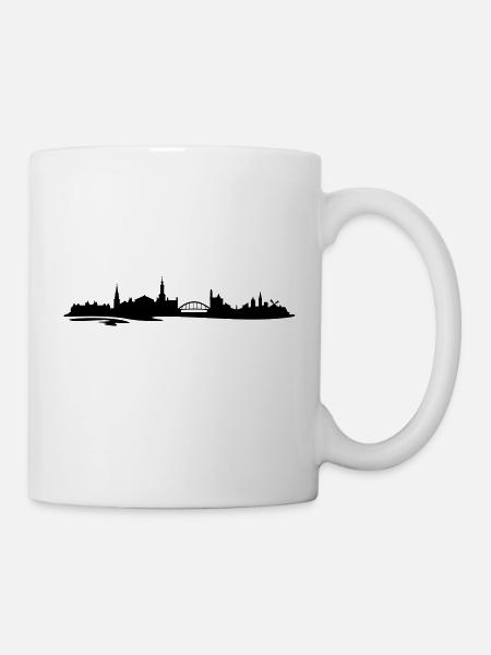 Skyline Amsterdam Wasser - Tasse - Weiß
