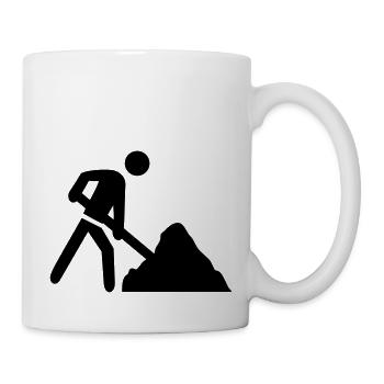 baustelle icon - Tasse - Weiß - Rechts