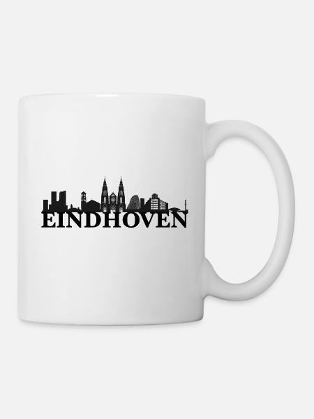 Eindhoven Nederland skyline cadeau idee - Mok - wit