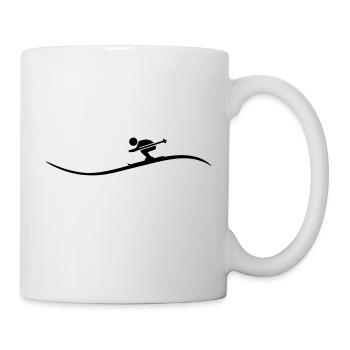 Sport - Skifahrer - Tasse - Weiß - Rechts