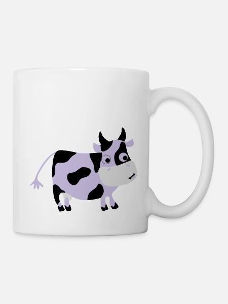Lustige Kuh Luise - Bauernhof - Tasse - Weiß