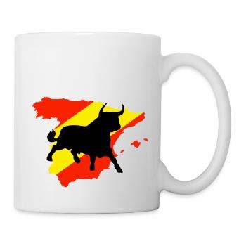 Spanien / Stier / Bull / Spain - Tasse - Weiß - Rechts