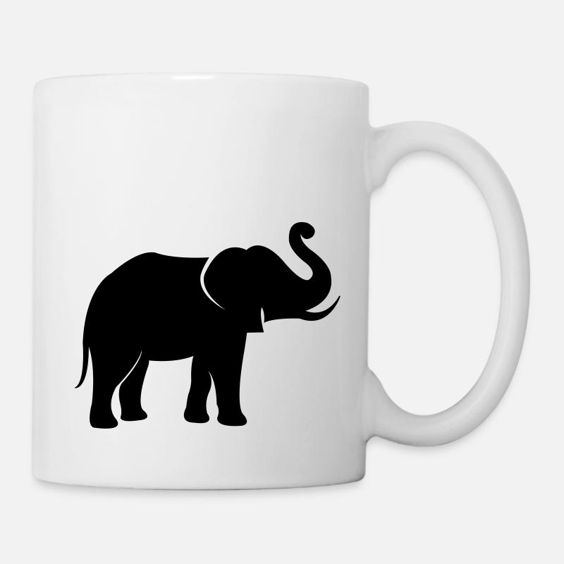elefant_002 - Tasse - Weiß