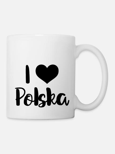 I love Polska - Mug blanc - blanc