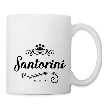 santorini logo - Tasse - Weiß - Rechts