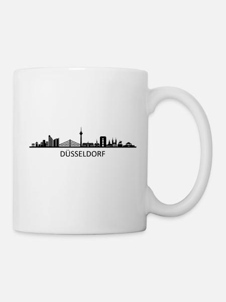 Skyline - Düsseldorf - Tasse - Weiß