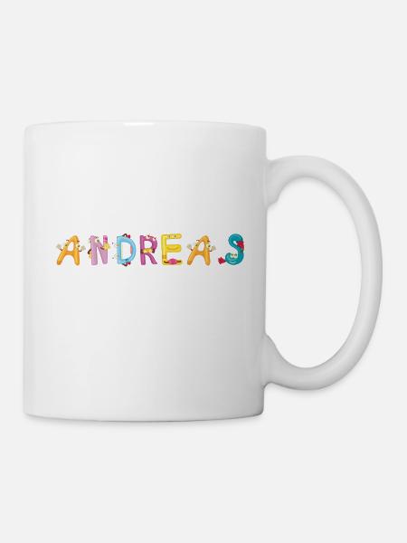 Andreas - Tasse - Weiß