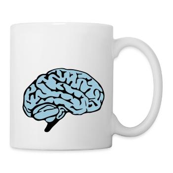 brain design - Tasse - Weiß - Rechts