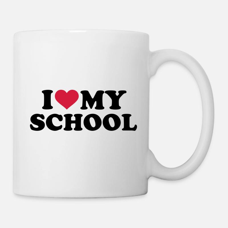 école - Mug blanc - blanc