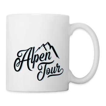 alpen tour - Tasse - Weiß - Rechts