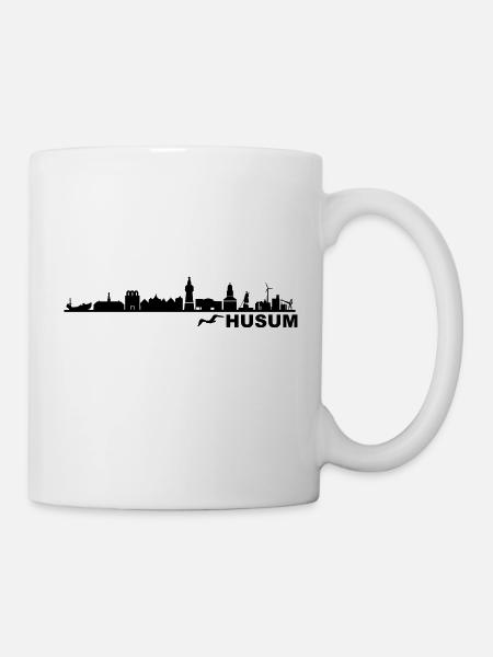 Skyline - Küste Husum - Tasse - Weiß