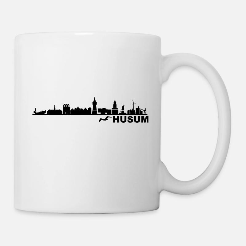 Skyline - Küste Husum - Tasse - Weiß