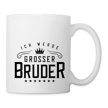 ich werde grosser bruder - Tasse - Weiß - Rechts