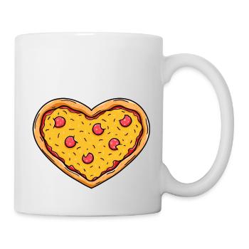 Pizza heart - Mug - white - Right