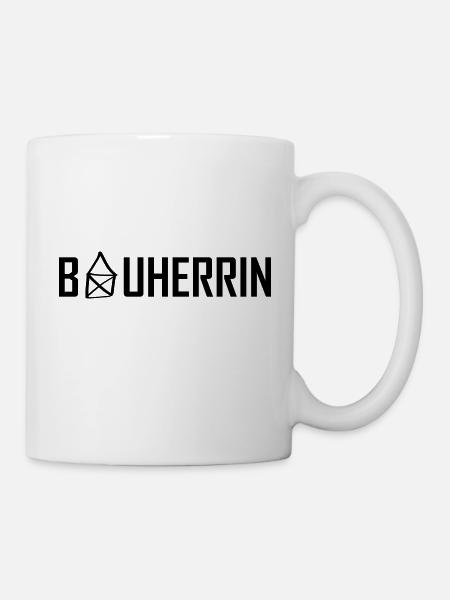 bauherrin haus - Tasse - Weiß