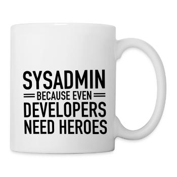Geek | Sysadmin Held - Tasse - Weiß - Rechts