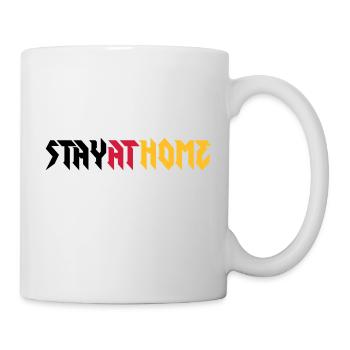 Stay at home! - Tasse - Weiß - Rechts
