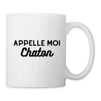T shirt appelle moi chaton. Cool cadeau mignon - Mug blanc - blanc - Droite