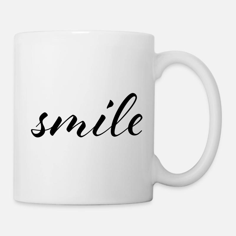 Smile - Tasse - Weiß