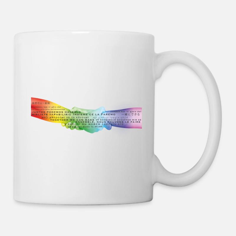 Corona rainbow hands - Mug - white