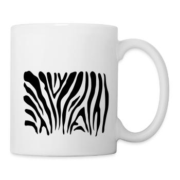 ZEBRA SCHUTZMASKE - Tasse - Weiß - Rechts