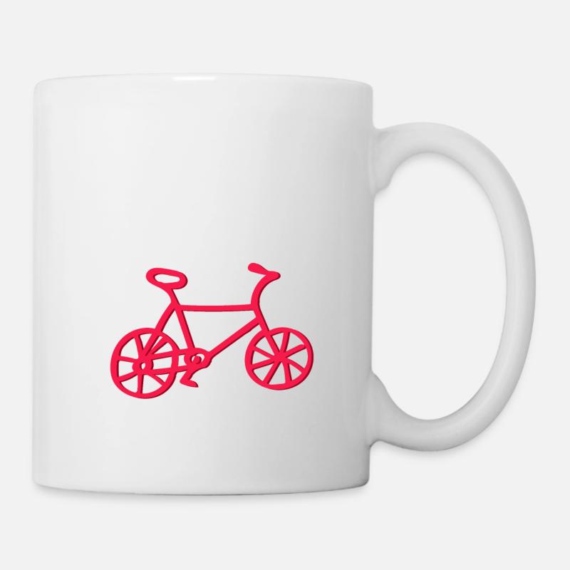 Fahrrad - Tasse - Weiß
