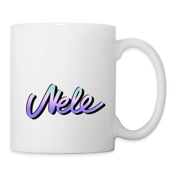 nele vorname name graffiti tag schreibschrift bunt - Tasse - Weiß - Rechts