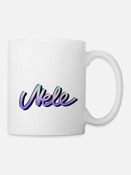 nele first name name graffiti tag schreibschrift bunt - Mug - white