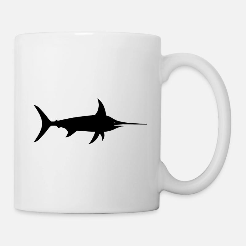 Schwertfisch - Tasse - Weiß