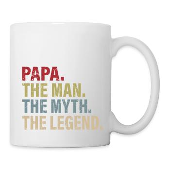 Papa man myth legend - Mug - white - Right