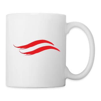 AUSTRIA NATIONAL FLAG - Mug - white - Right