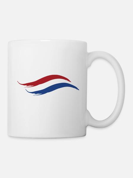 NETHERLANDS NATIONAL FLAG - Mug - white