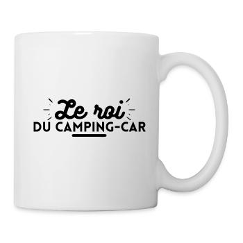 Le roi du camping car. t-shirt camping car - Mug blanc - blanc - Droite