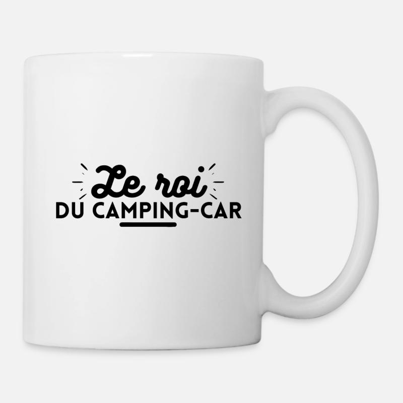 Le roi du camping car. t-shirt camping car - Mug blanc - blanc
