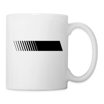 Bande de course droite vierge - Mug blanc - blanc - Droite