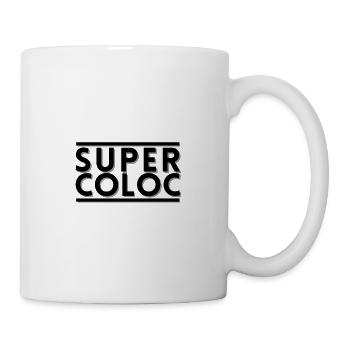super coloc. cadeau colocation - Mug blanc - blanc - Droite