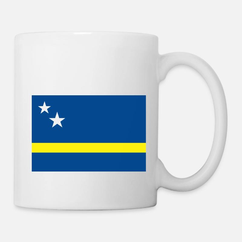 Curacao Flagge - Tasse - Weiß