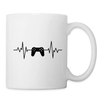 Heartbeat video game. video game t-shirt - Mug - white - Right