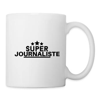 Super Journaliste. t-shirt journaliste - Mug blanc - blanc - Droite
